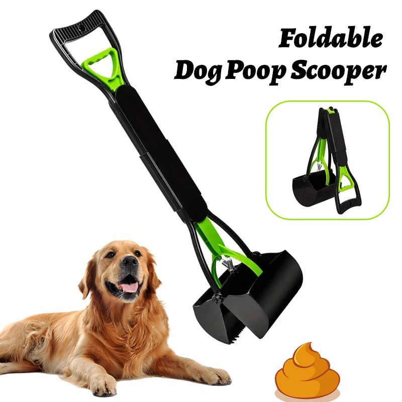 Foldable dog Poop Scooper, Waste Picker Tool for Easy Dog Waste Cleanup, Pet Poop Picker for Walking & Outdoor Use